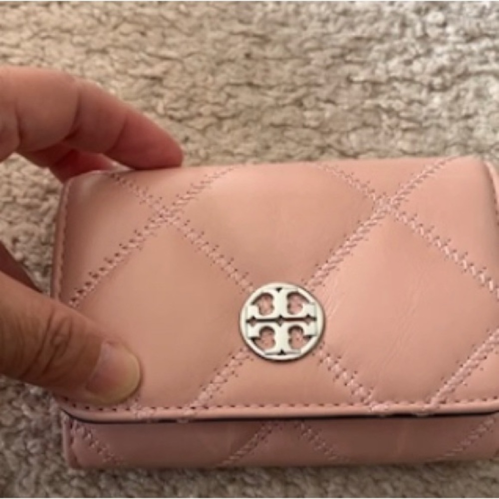 Tory Burch Pink Quilted Wallet